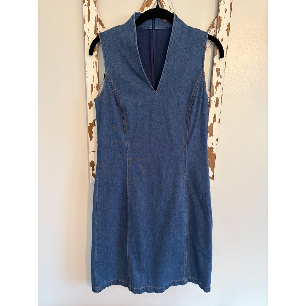 J.‎ McLaughlin Ivana Denim Dress Size Small Cotton Spandex